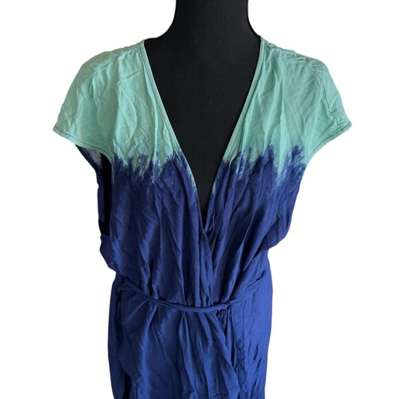 NWT Lane Bryant‎ Womens Dip-Dye Wrap Dress Plus sizes 22 New Navy - Picture 5 of 9